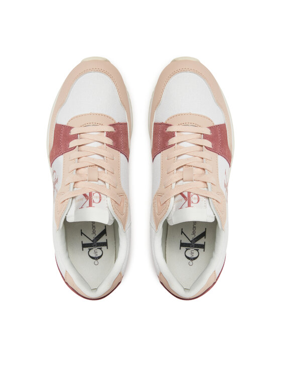 Calvin Klein Jeans Calvin Klein Jeans Αθλητικά Runner Low Lace Mix Ml Btw YW0YW01436 Λευκό
