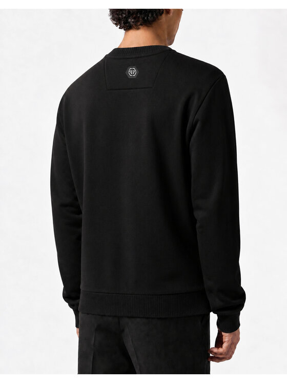 PHILIPP PLEIN PHILIPP PLEIN Mikina 25977 Čierna Regular Fit