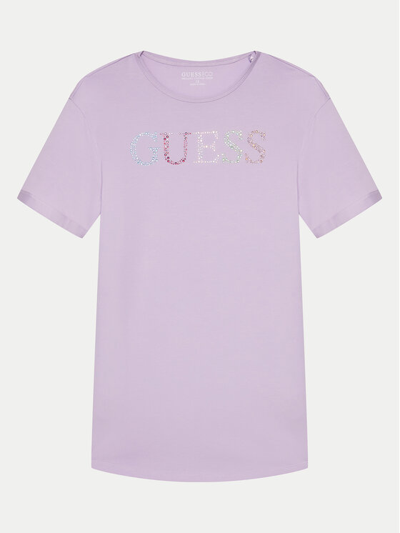 Guess T-shirt J4GI38 J1314 Ljubičasta Regular Fit