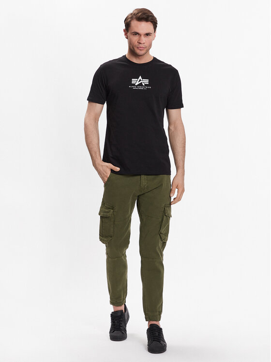 Alpha Industries Alpha Industries Marškinėliai Basic 118533 Juoda Regular Fit