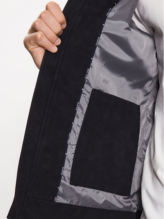 Guess Guess Giacca in similpelle M3YL00 WFHA0 Nero Regular Fit