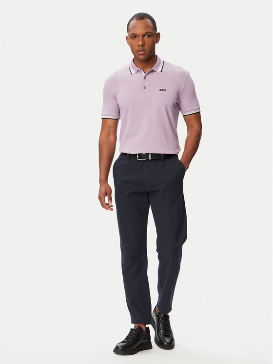 BOSS BOSS Polo marškinėliai Paddy 50469055 Šviesiai rožinė Regular Fit