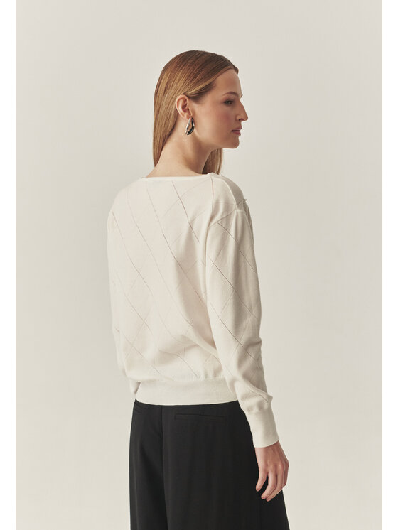 TATUUM Tatuum Sweter AZAKI Écru Classic Fit