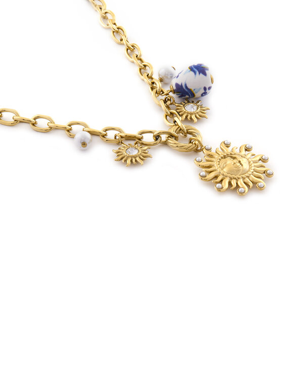 Guess Guess Ogrlica JUBN05 083JW Zlatna