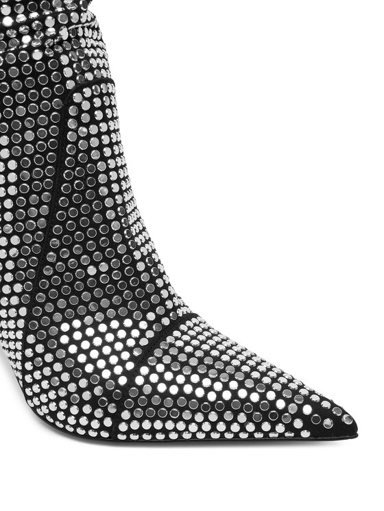 MICHAEL Michael Kors MICHAEL Michael Kors Kozačky Dawn Heeled Boot 40F5DWHB7S Stříbrná