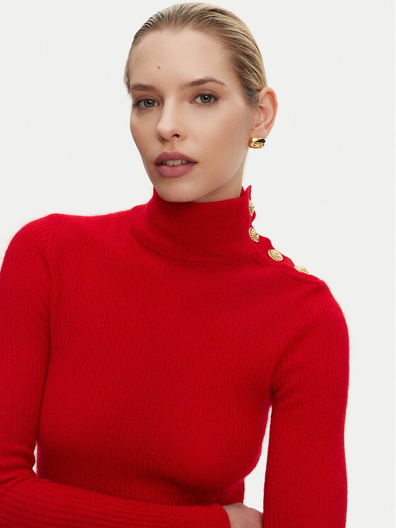 Balmain Balmain Dolcevita DF0KF080KH25 Rosso Slim Fit