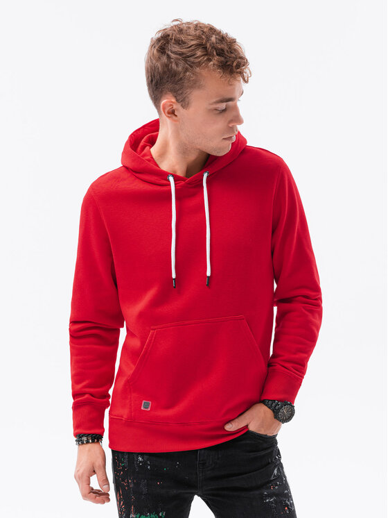 Ombre Ombre Mikina B979 Červená Regular Fit