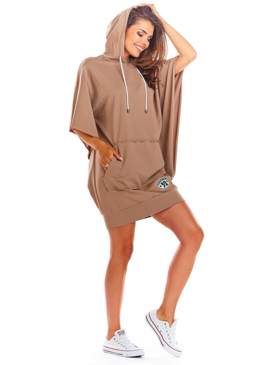 Infinite You Infinite You Sukienka letnia M215 Beżowy Basic Fit