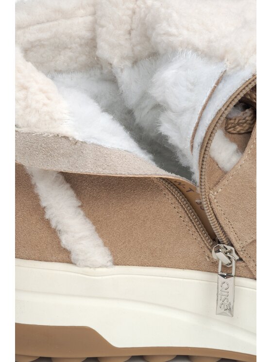 Estro Estro Μποτάκια ER00115863 Μπεζ