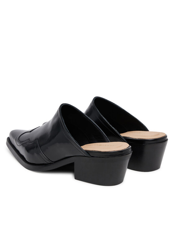 Tommy Hilfiger Tommy Hilfiger Şlapi Western Abrasivato FW0FW08887 Negru