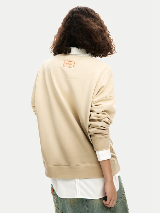 Desigual Desigual Sweatshirt Noah 26SWSK05 Beige Regular Fit