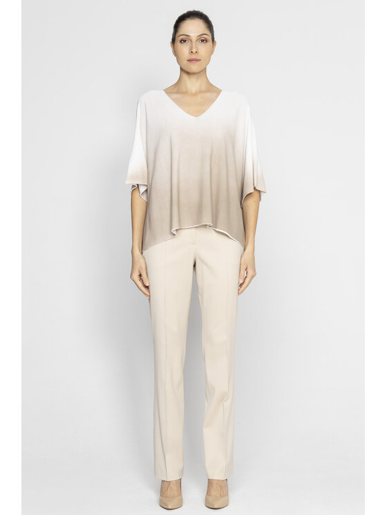 Deni Cler Milano Deni Cler Milano Bluzka T-DC-1341-E2-20-13-1 Beżowy Loose Fit