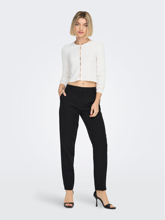 ONLY ONLY Chino Veronica 15291514 Crna Slim Fit