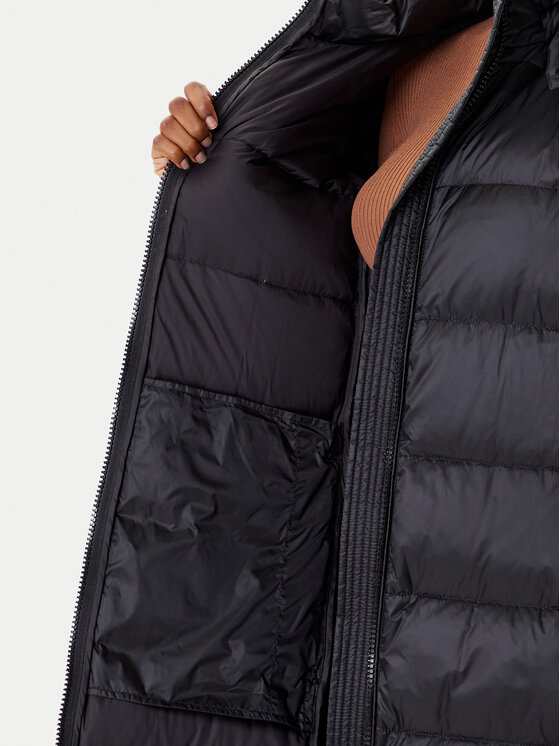 TWINSET TWINSET Μπουφάν πουπουλένιο 252TP2430 Μαύρο Regular Fit
