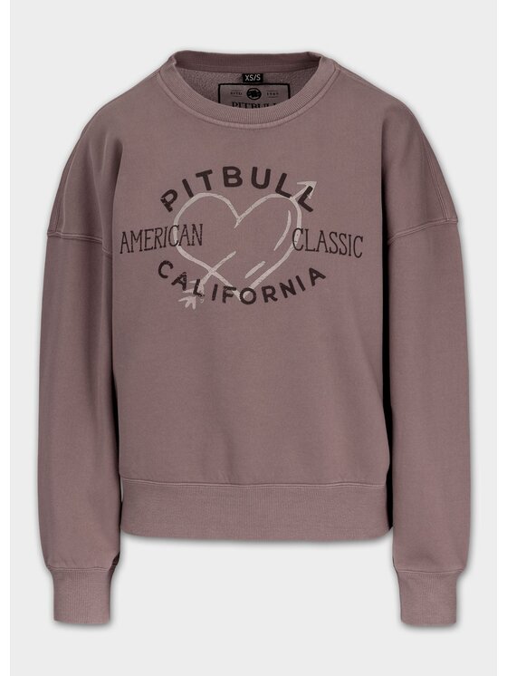 PITBULL PITBULL Bluza MANZANITA HEART Bordowy Regular Fit