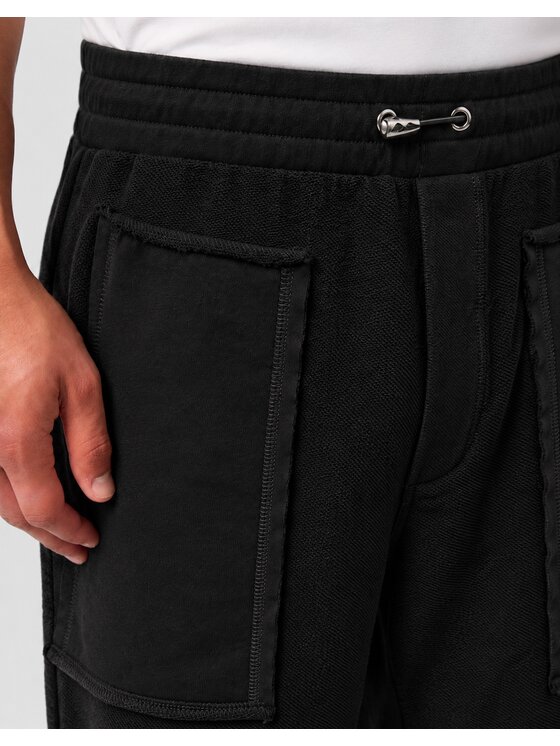 Plein Sport Plein Sport Pantaloncini sportivi 32339 Nero Jogger Fit