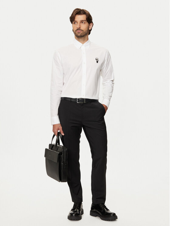 KARL LAGERFELD KARL LAGERFELD Košulja 605911 544671 Bijela Regular Fit