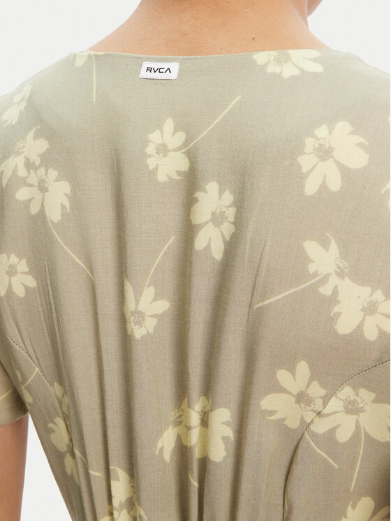 RVCA RVCA Letní šaty 23B131508 Zelená Regular Fit