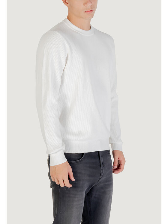 Antony Morato Antony Morato Πουλόβερ LISBON REGULAR FIT Λευκό Regular Fit