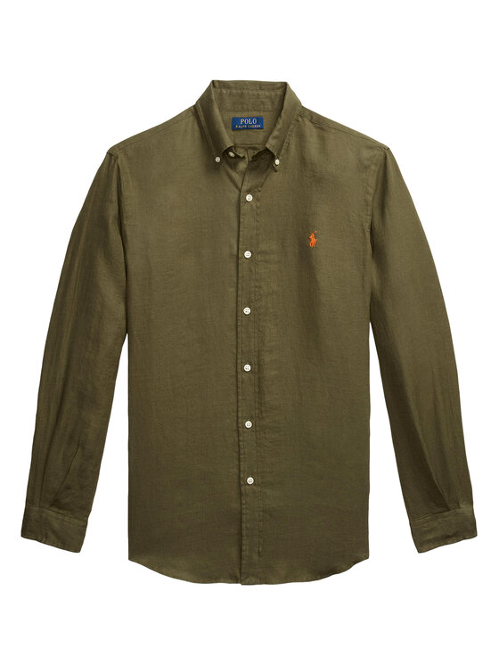 Polo Ralph Lauren Polo Ralph Lauren Cămașă 710968915006 Kaki Slim Fit