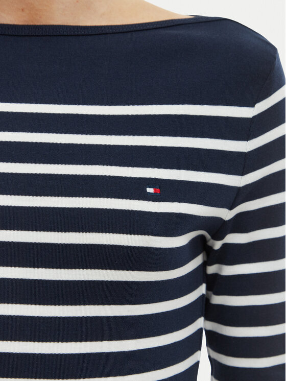 Tommy Hilfiger Tommy Hilfiger Bluzka New Cody WW0WW40589 Granatowy Slim Fit