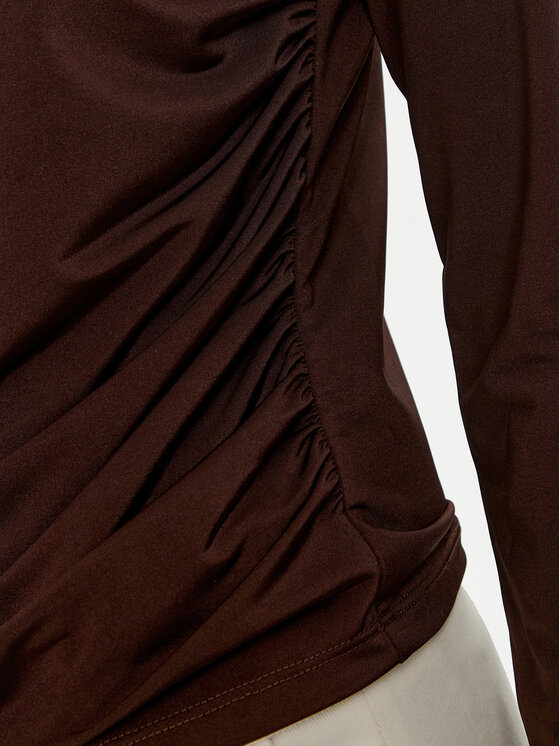 ACCESS FASHION ACCESS FASHION Bluza 44-2035-310 Rjava Slim Fit