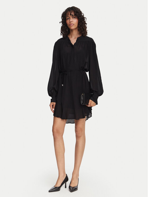 BOSS BOSS Haljina košulja Dassandra 50564726 Crna Relaxed Fit