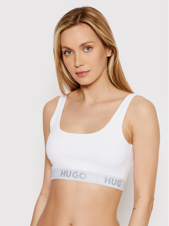 Hugo Krūšturis-tops Sporty Logo 50469631 Balts