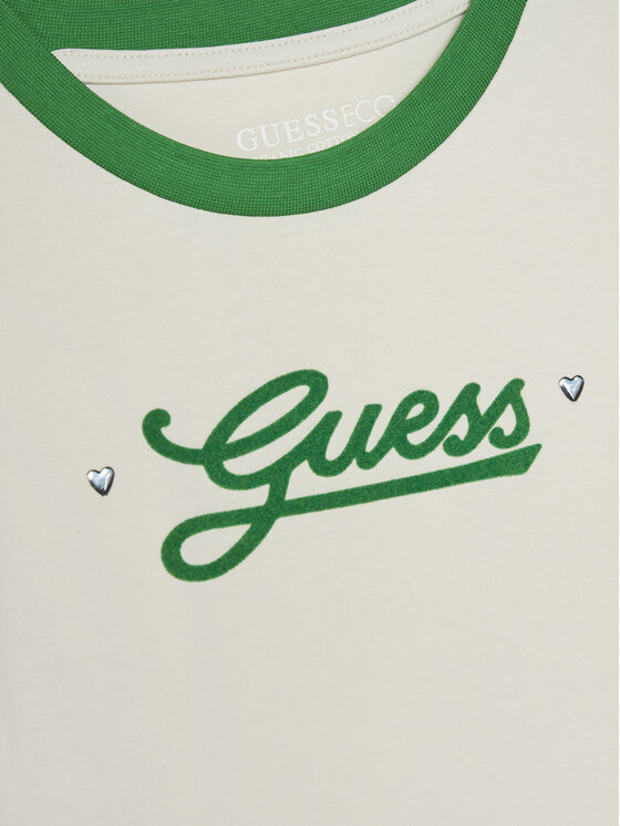 Guess Guess Футболка J5RI11 K6YW4 Écru Regular Fit