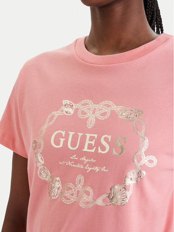 Guess Guess Longsleeve E6GI00 I3Z14 Różowy Regular Fit