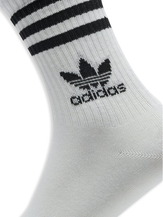 adidas Set di 6 paia di calzini lunghi unisex 3 Stripes JE1828 Bianco Modivo