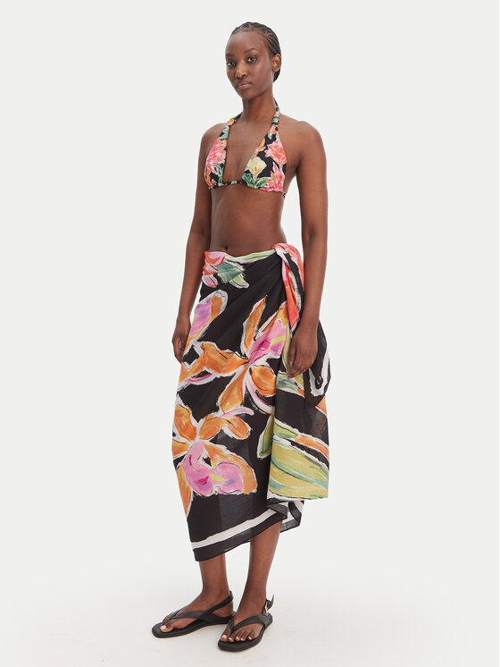 Seafolly Seafolly Pareo Hothouse Flowers 55627-SG Czarny