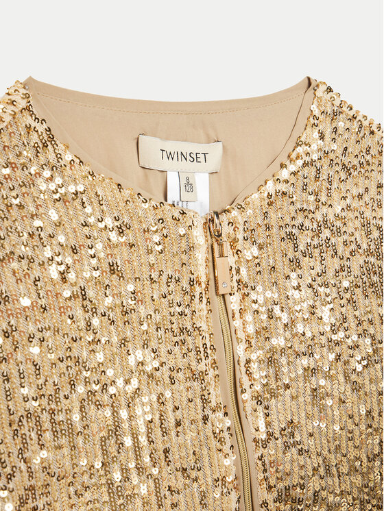 TWINSET TWINSET Majica 251GJ2535 D Zlatna Regular Fit