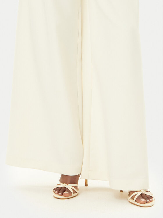 Maryley Maryley Stoffhose 25EB579/43VA Écru Regular Fit
