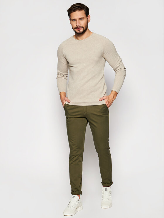 Jack&Jones Jack&Jones Sweter Hill 12157321 Beżowy Regular Fit