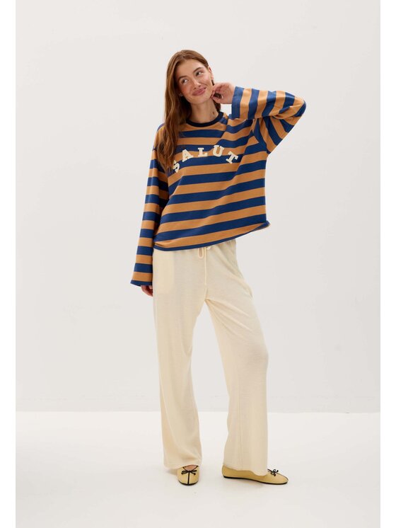 Mirons Mirons Longsleeve Print Kolorowy Regular Fit