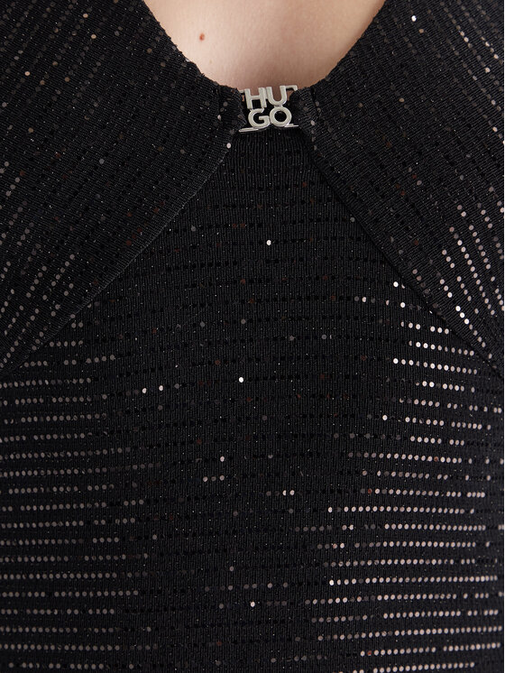 HUGO HUGO Abendkleid Nammery 50546245 Schwarz Slim Fit