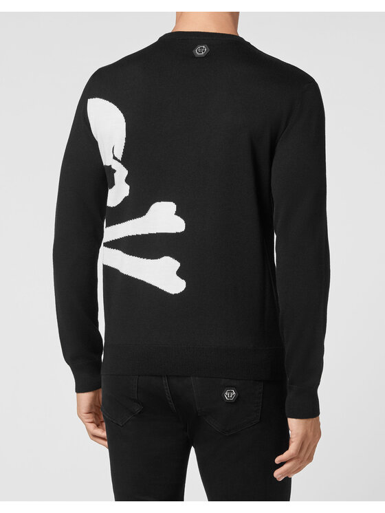 PHILIPP PLEIN PHILIPP PLEIN Longsleeve 1647 Czarny Regular Fit
