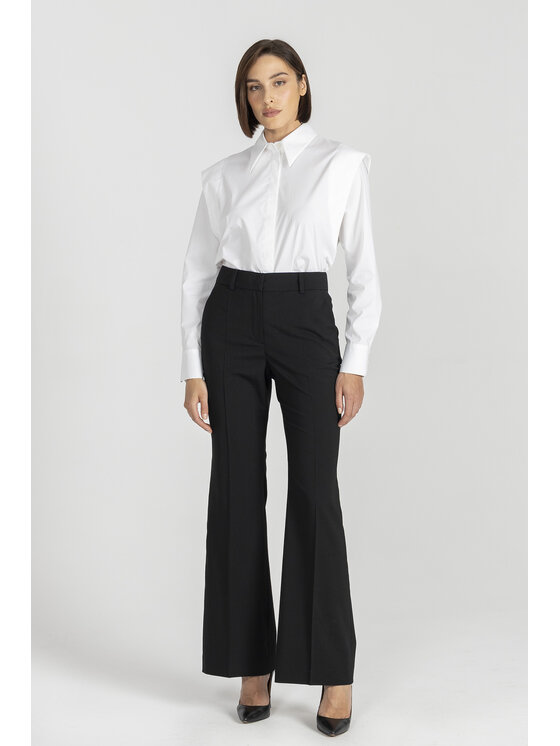 Deni Cler Milano Deni Cler Milano Spodnie materiałowe W-DC-5257-E5-D4-90-1 Czarny Regular Fit