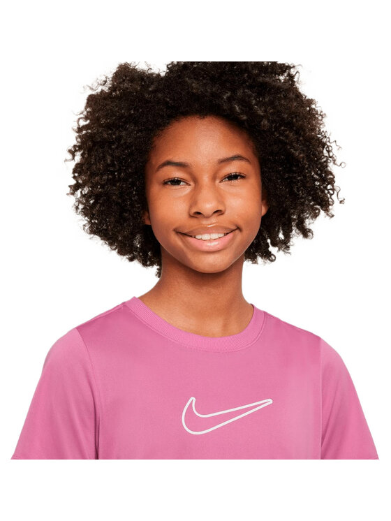 Nike Nike T-Shirt One Fitted Różowy Regular Fit