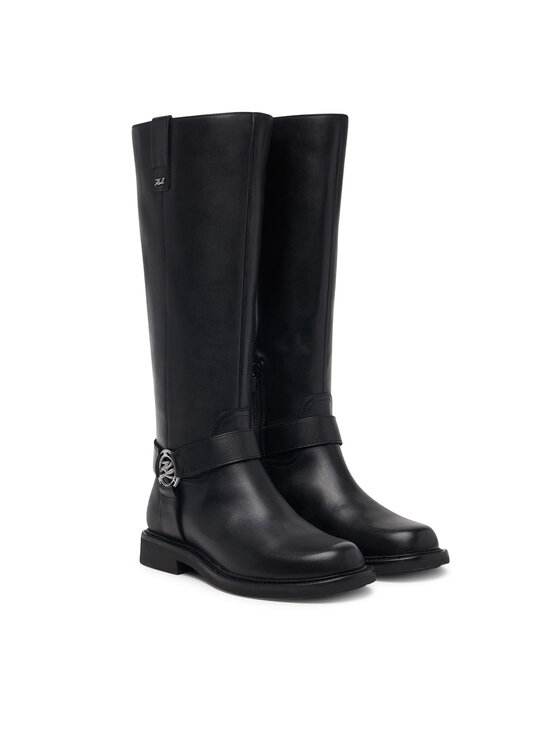 KARL LAGERFELD KARL LAGERFELD Čižmy Sadie KL47496 Čierna