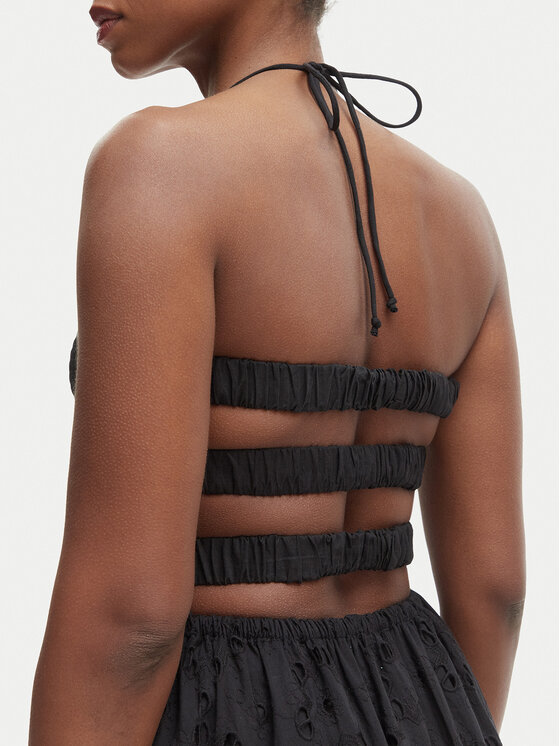 Iconique Iconique Sommerkleid Sirya IC26-007 Schwarz Regular Fit