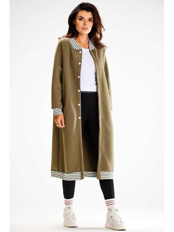 Awama Awama Mikina A612 Khaki Basic Fit