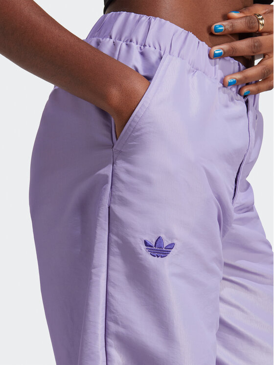 adidas adidas Spodnie dresowe Wide Leg Tracksuit Bottoms IC5443 Fioletowy
