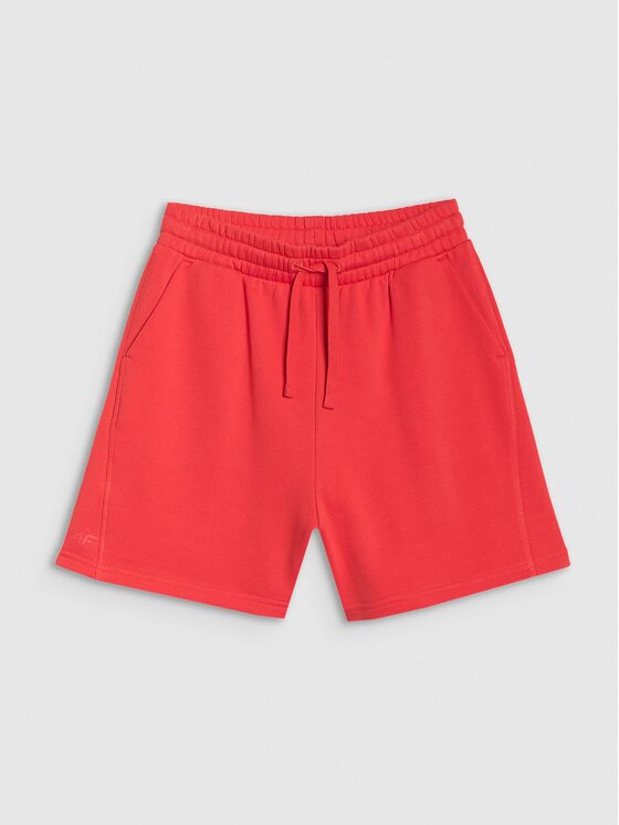 4F 4F Bavlnené šortky 4FWSS25TSHOF529-62S Červená Oversize