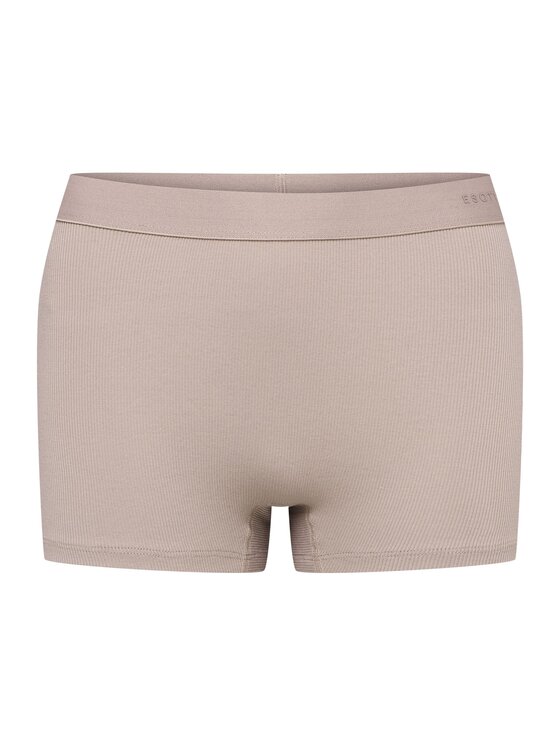 Esotiq Esotiq Szorty materiałowe 43092 Beżowy Regular Fit