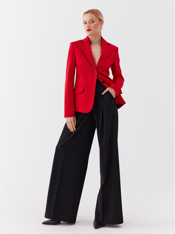 KARL LAGERFELD KARL LAGERFELD Marynarka 230W1402 Czerwony Regular Fit