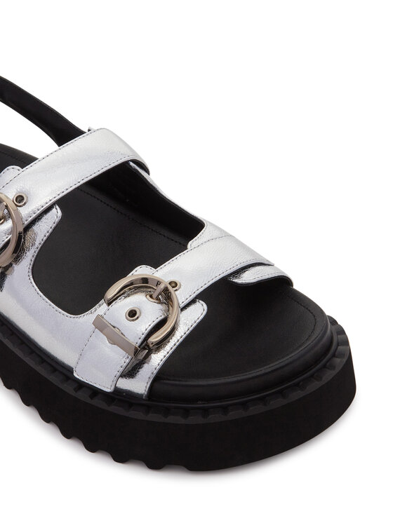 PINKO PINKO Sandały Kate 03 SD0293 P049 Srebrny