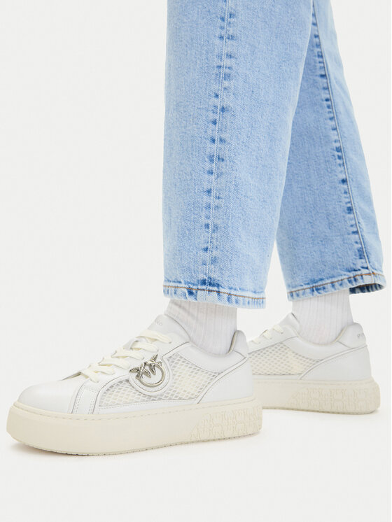 PINKO PINKO Sneakersy Yoko 33 SS0181 Biały