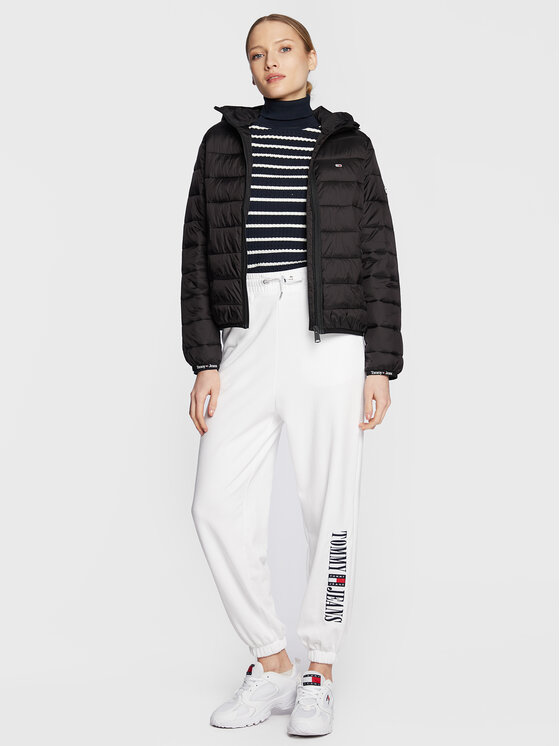 Tommy Jeans Tommy Jeans Μπουφάν μεταβατικό Quilted Tape DW0DW15168 Μαύρο Regular Fit